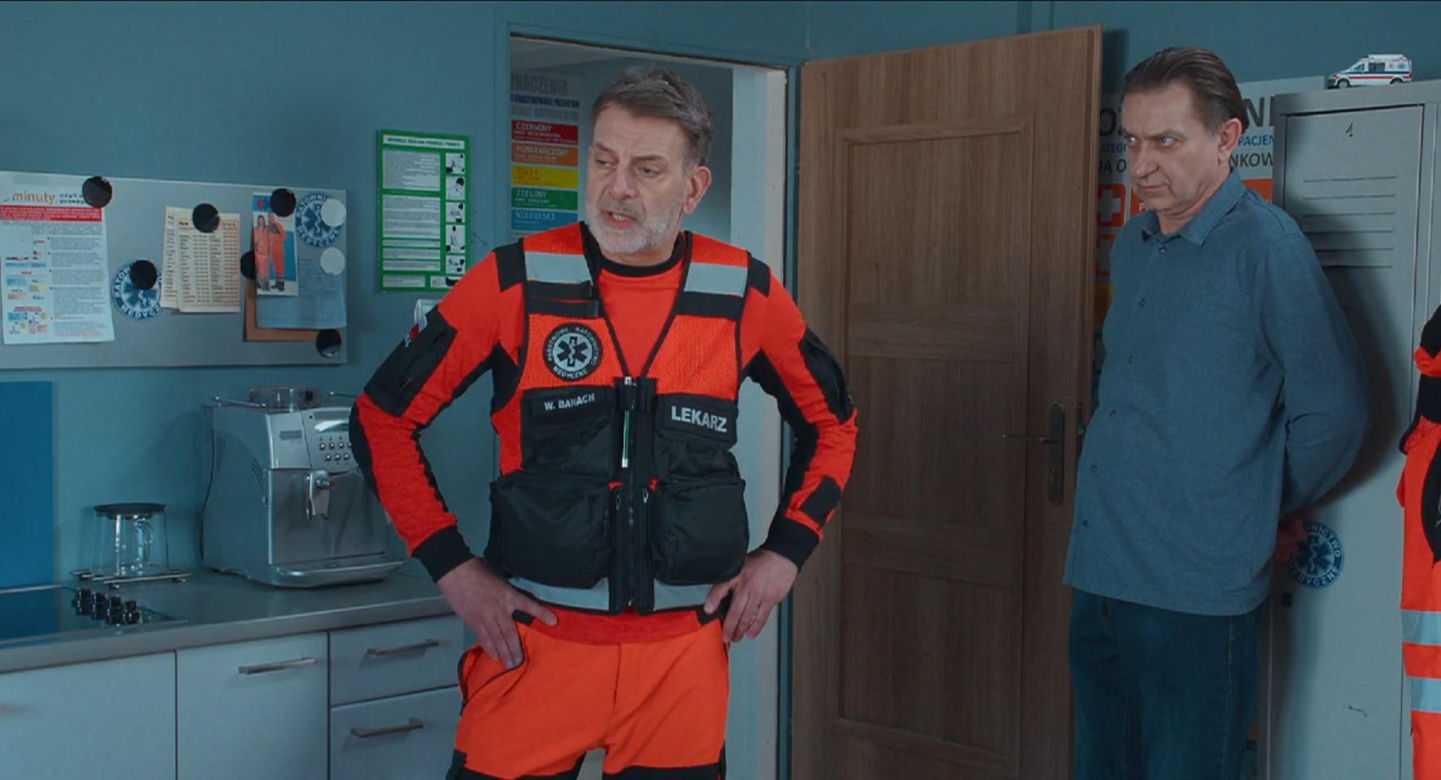 	Na sygnale odc. 729. Wiktor Banach (Wojciech Kuliński), terapeuta Stefan Nowak (Sebastian Konrad)