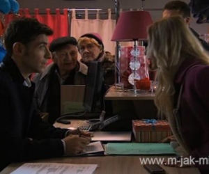 M jak miłość odc. 1060. Marzena (Olga Szomańska), Marek (Kacper Kuszewski), Lucjan (Witold Pyrkosz), Barbara (Teresa Lipowska)