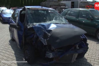Policja pokazuje groby kierowców. Tu leży ten co miał pierwszeństwo - WIDEO