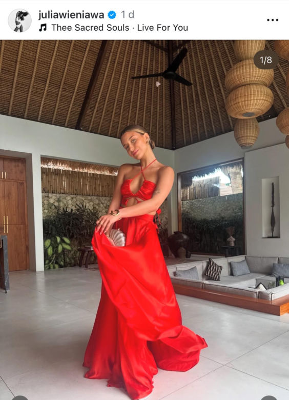 Julia Wieniawa na Bali