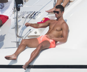 Cristiano Ronaldo na rybach