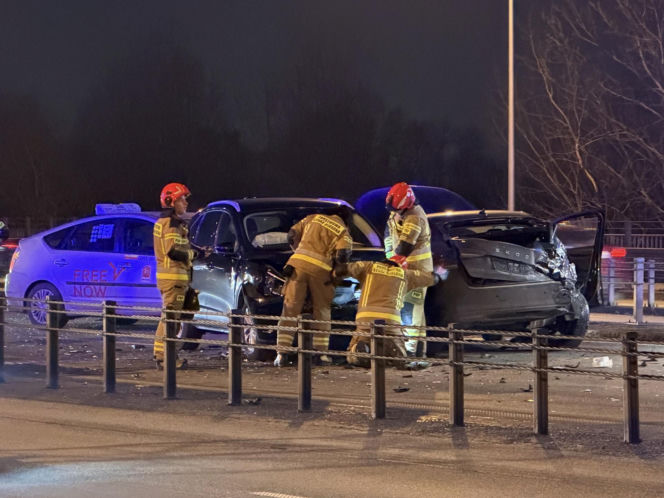 Karambol na moście Grota-Roweckiego