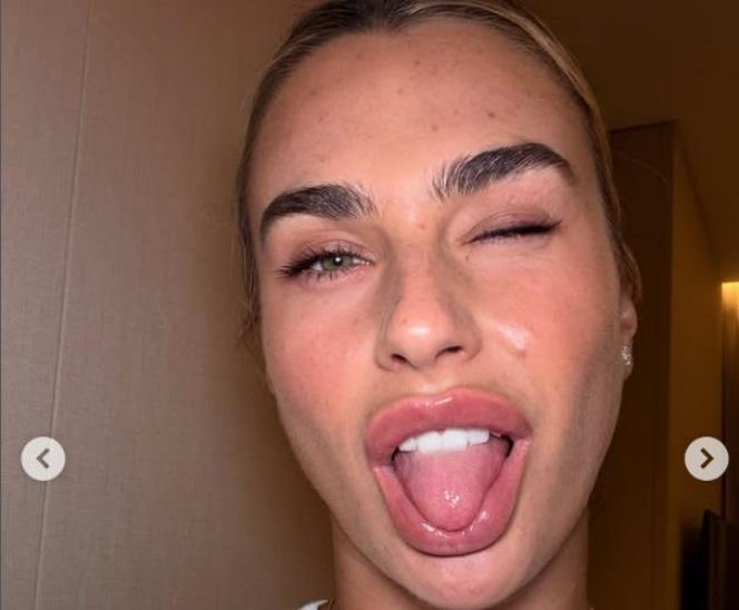 Aryna Sabalenka i jej twarz z bliska