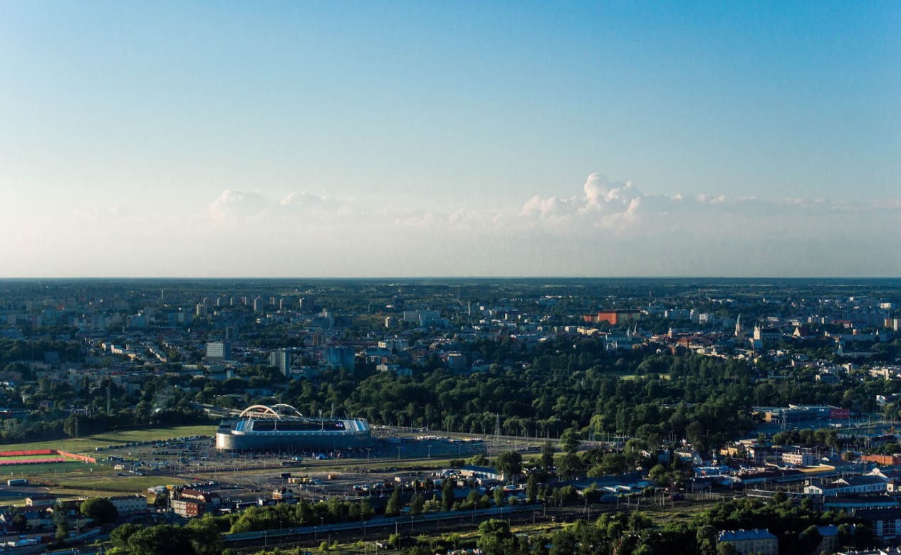 Lublin widziany z elektrociepłowni Wrotków