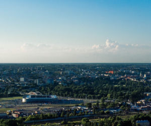 Lublin widziany z elektrociepłowni Wrotków