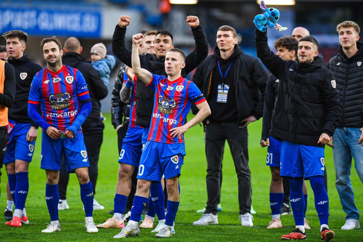  Zadyma na meczu Piast - Górnik