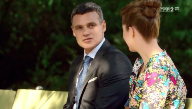 O mnie się nie martw 3 sezon odcinek 6. Łukasz (Jan Wieczorkowski), Dorota (Angelika Kurowska)