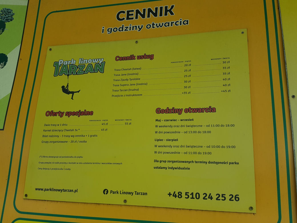 Park Linowy "Tarzan" w Lesznie na kilka dni przed otwarciem