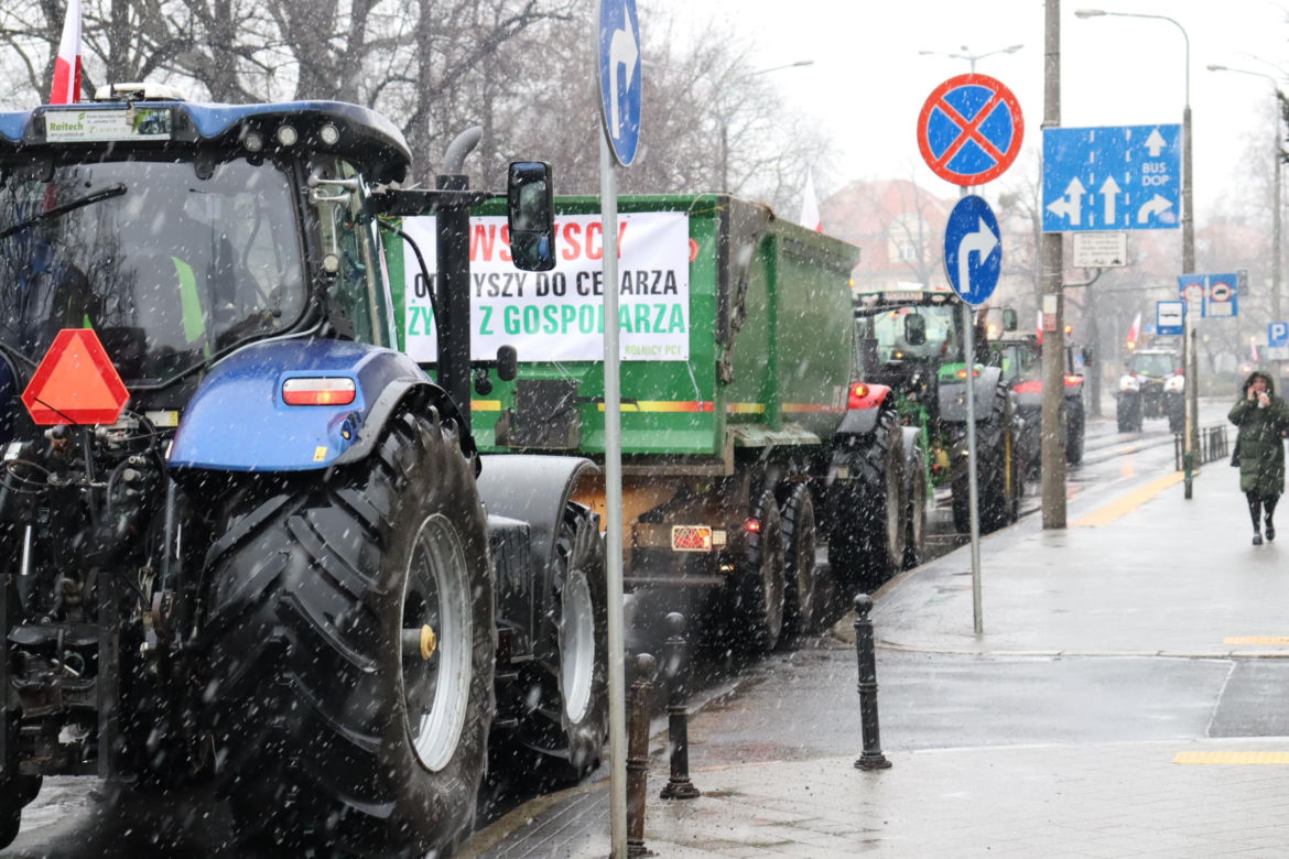 Protest rolników w Poznaniu 