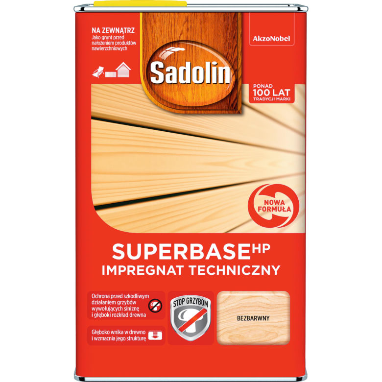 Sadolin SuperBase HP (wodne impregnaty techniczne do drewna konstrukcyjnego)
