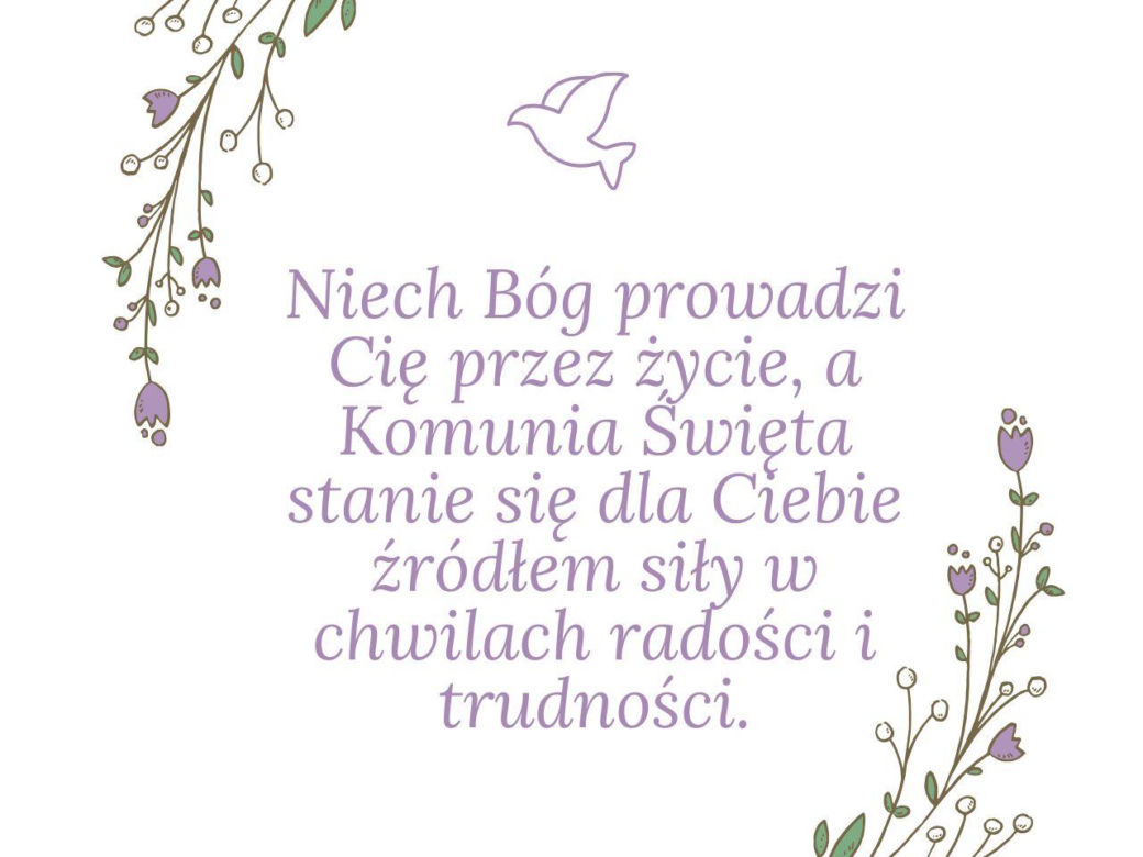 e-kartki z okazji Pierwszej Komunii Świętej