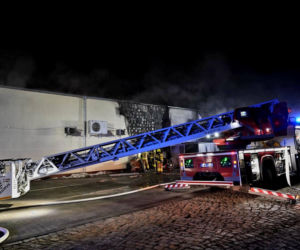 Kolejny market spłonął w Polkowicach. To już drugi taki pożar w krótkim czasie!