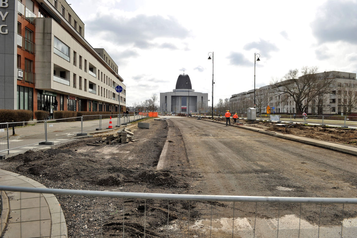 Tak wygląda budowa tramwaju do Wilanowa