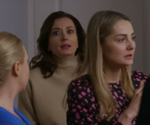 Przyjaciółki, odc. 182: Anka (Magdalena Stużyńska), Inga (Małgorzata Socha), Zuza (Anita Sokołowska), Maks (Mateusz Janicki)