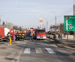 Wypadek Błonie k. Warszawy. Motocyklista nie żyje
