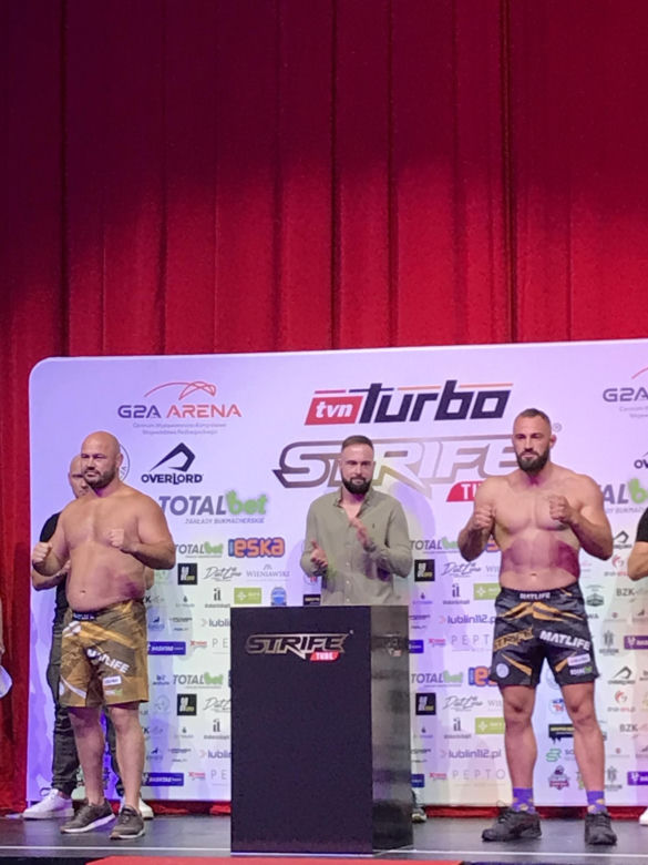Ważenie przed galą Strife Tube w Lublinie