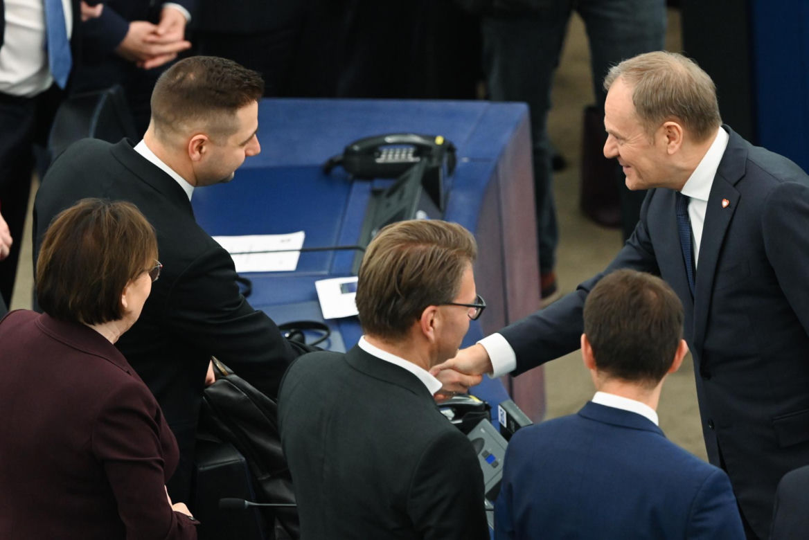 Wystąpienie Tuska w Parlamencie Europejskim