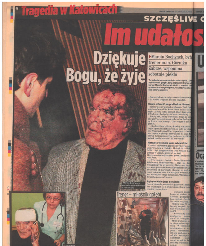 Zawalenie hali w Katowicach - archiwalne wydania "Super Expressu"