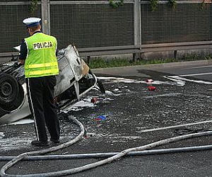 KATOWICE: Wypadek pod rondem. Dwie ofiary śmiertelne