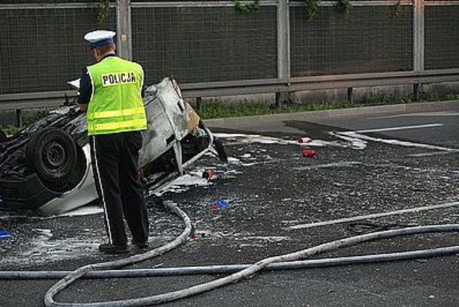 KATOWICE: Wypadek pod rondem. Dwie ofiary śmiertelne