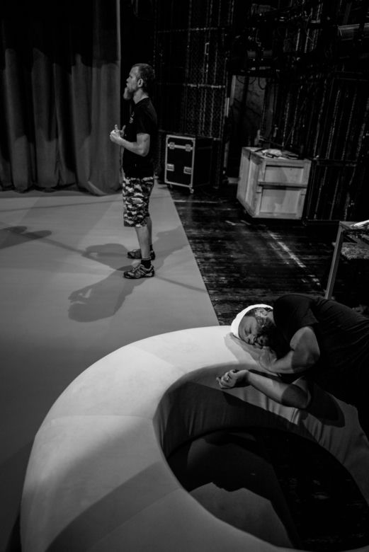 "Węgla nie ma". Próba do przedstawienia w Teatrze Śląskim