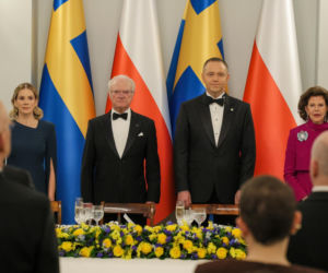 Obiad na cześć szwedzkiej pary królewskiej