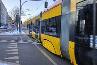 Torowisko w al. Waszyngtona w Warszawie przed remontem