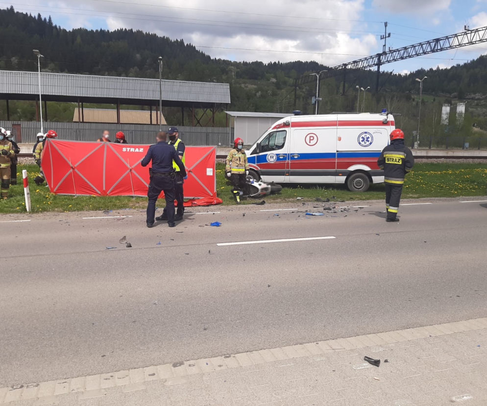 Powroźnik. Śmierć motocyklisty po zderzeniu z samochodem osobowym. Zginął na miejscu