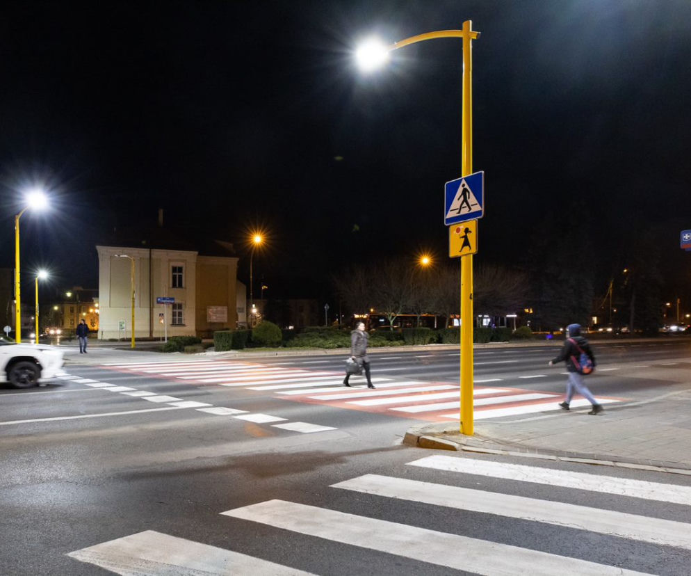 Rzeszów: Przejście na ul. Cieplińskiego świeci mocniejszym blaskiem. Ma być bezpieczniej