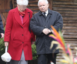 JAROSŁAW KACZYŃSKI Z MARTĄ KACZYŃSKA ŚWIĘCILI POKARMY