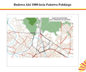 Aleja 1000-lecia Państwa Polskiego. Od 24 kwietnia duże zmiany w organizacji ruchu [ZDJĘCIA, MAPA]
