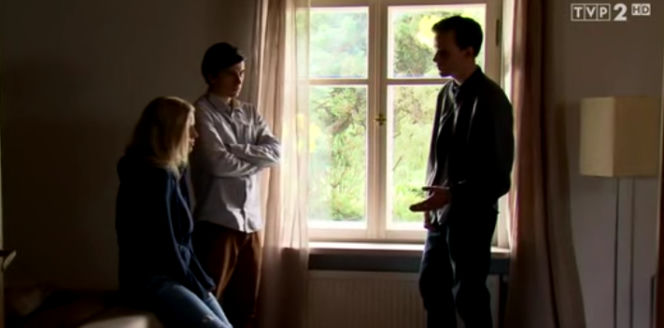 M jak miłość odcinek 1273, Natalka (Marcjanna Lelek), Franek (Piotr Nerelwski), Darek (Marcel Sabat)