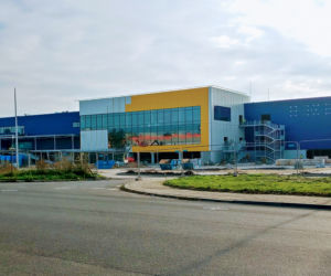 Budowa sklepu IKEA w Szczecinie - październik 2020