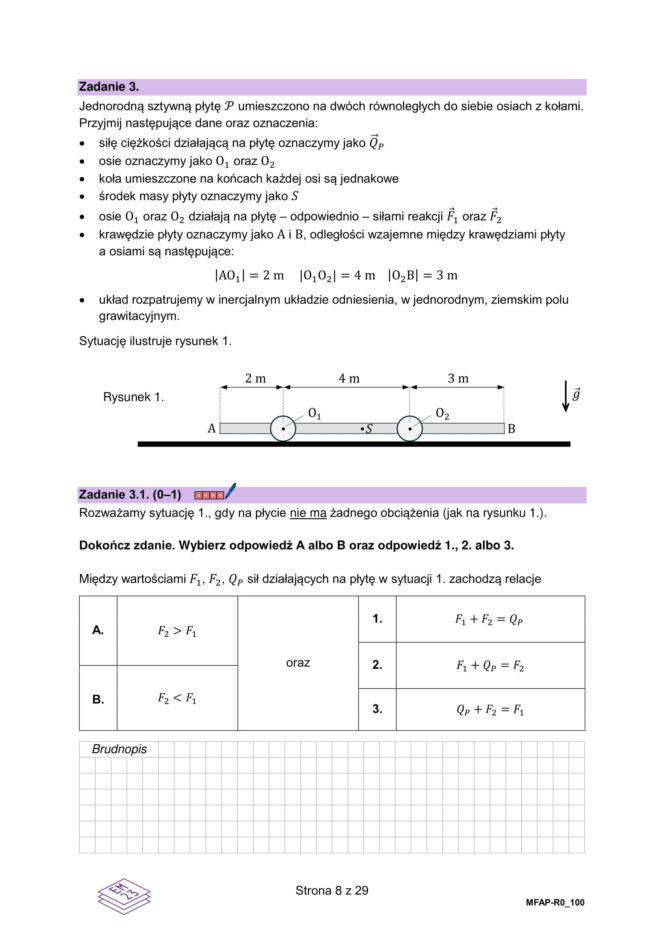 Matura próbna 2026: Fizyka rozszerzona - ARKUSZE CKE [13.01.2026]