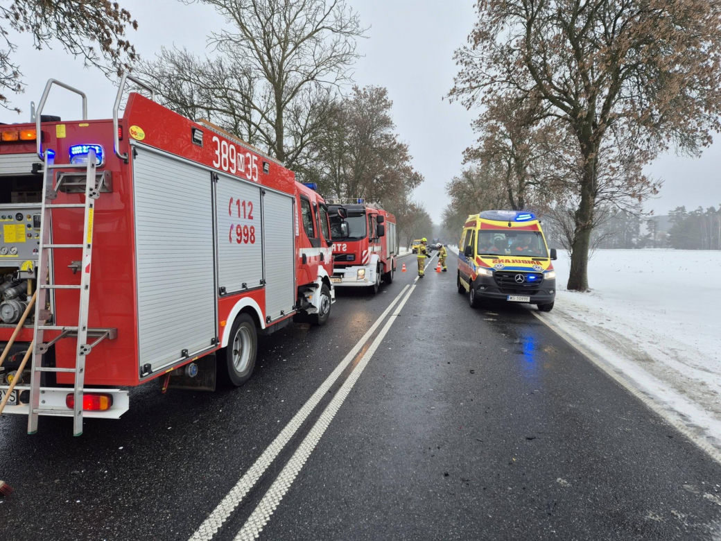 Zderzenie pojazdów w Suchożebrach