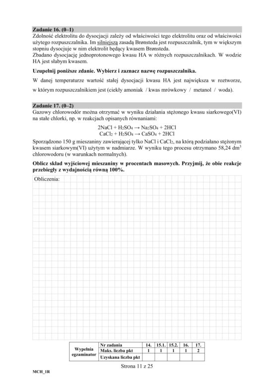 ARKUSZE CKE - Matura chemia - poziom podstawowy i rozszerzony 2019