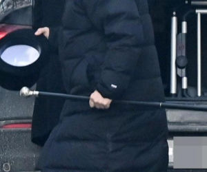 Marek Kondrat z żoną Antoniną Turnau i córką Heleną w Warszawie