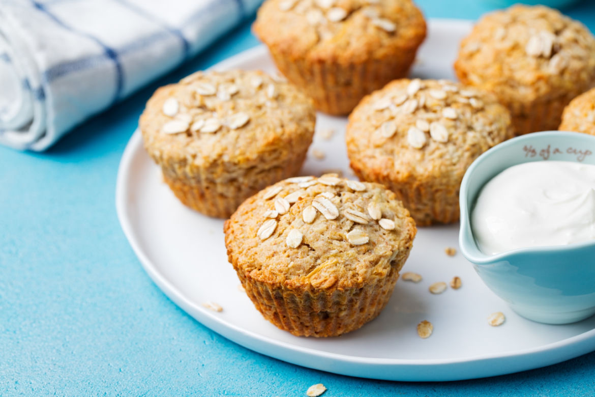 Jaglane muffinki z masłem orzechowym