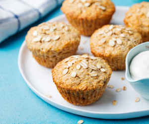 Jaglane muffinki z masłem orzechowym