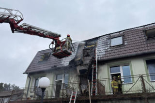 Pożar DPS-u w Szczawnie