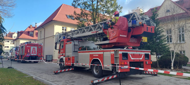 Próbna ewakuacja w zamojskim "rolniczaku"