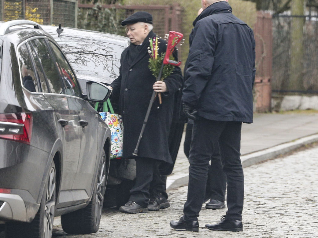 Jarosław Kaczyński w Niedzielę Palmową