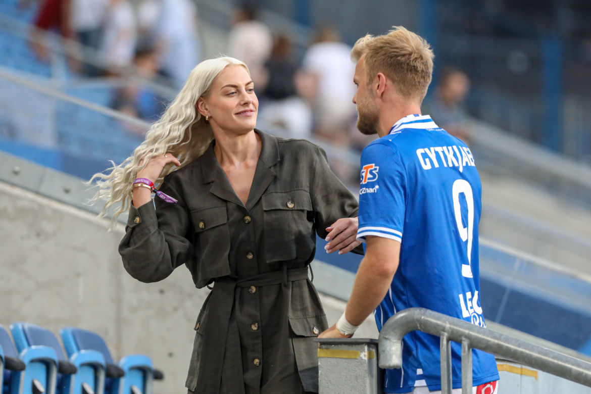 Christian Gytkjaer - król strzelców dostał buziaka