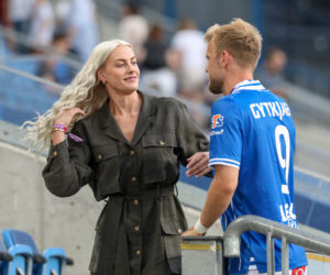 Christian Gytkjaer - król strzelców dostał buziaka