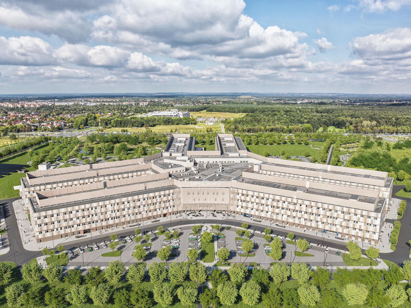 Wizualizacja Dolnośląskiego Centrum Onkologii, Pulmonologii i Hematologii