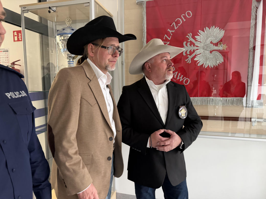 Szeryf hrabstwa Calhoun w Teksasie Bobby Vickery z wizytą w Polsce