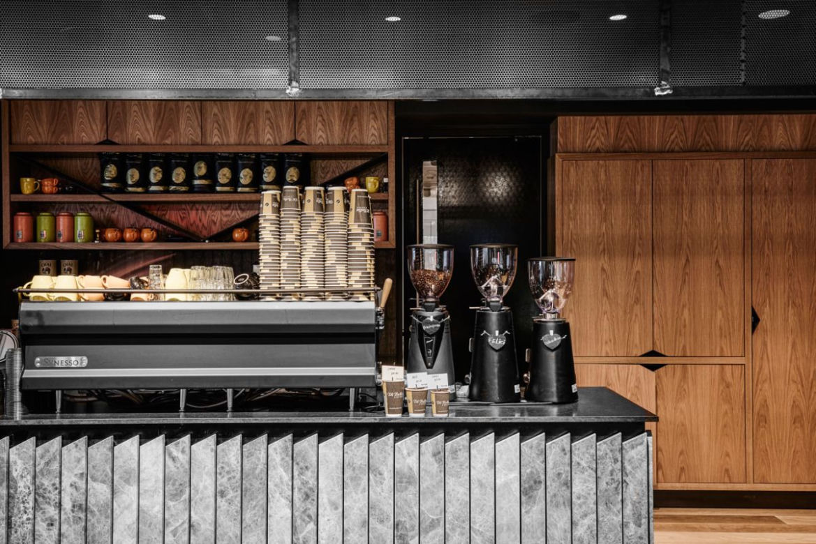 Wnętrze restauracji w stylu modern