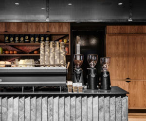Wnętrze restauracji w stylu modern