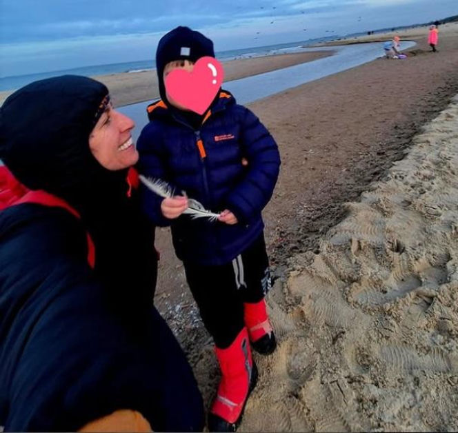 Justyna Kowalczyk i syn