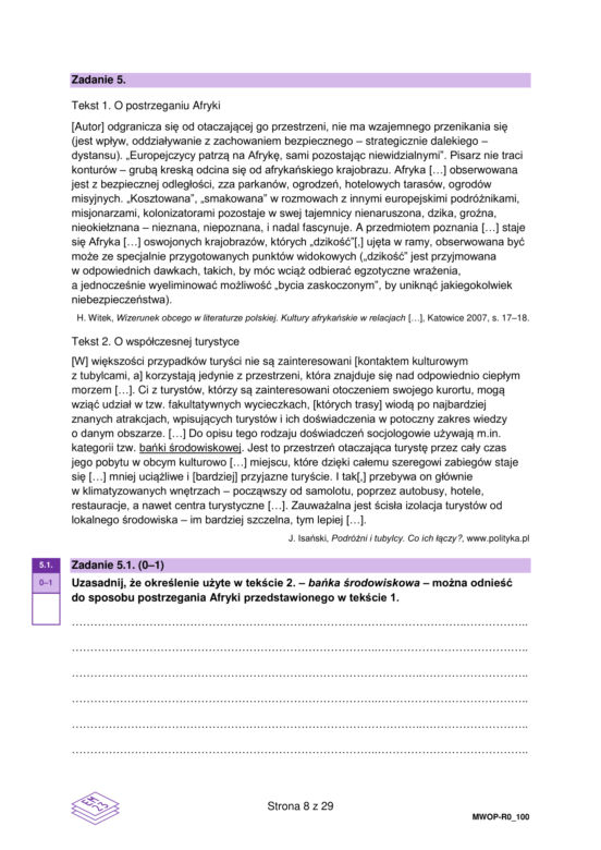 Matura 2023 WOS rozszerzony - arkusze CKE formuła 2023